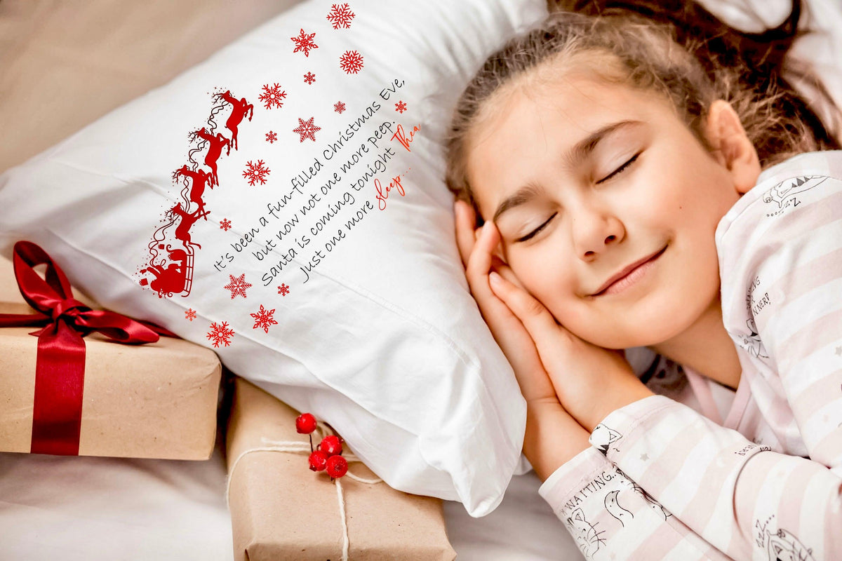 Personalised Christmas Eve Pillowcase Thea Elizabeth Studio Ltd