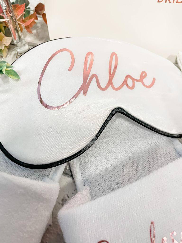 Bridesmaid Eye Mask Gift- Personalised - Thea Elizabeth Studio Ltd