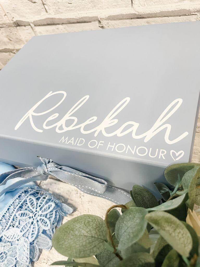 Bridesmaid Gift Bundle - Personalised Robes, Glasses, Slippers, Mix and Match - Thea Elizabeth Studio Ltd