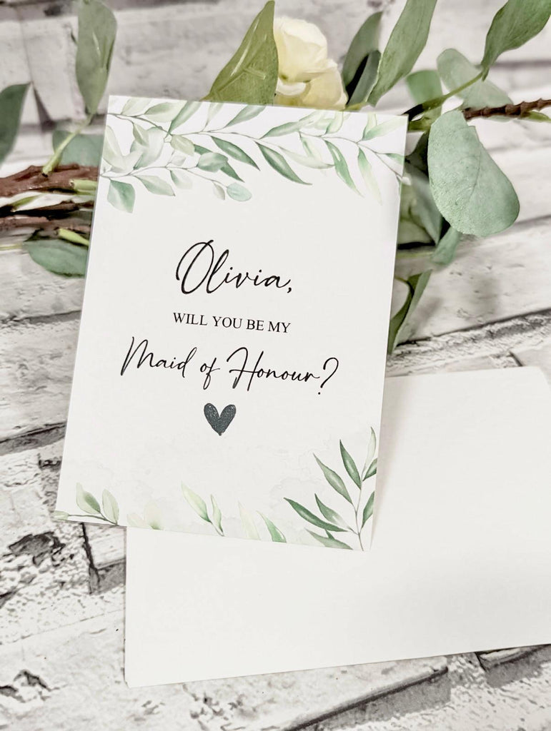 Bridesmaid Proposal Card Gift - Thea Elizabeth Studio Ltd
