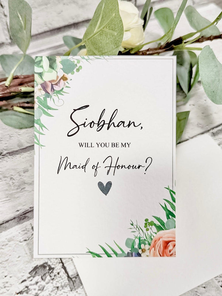 Bridesmaid Proposal Card Gift - Thea Elizabeth Studio Ltd