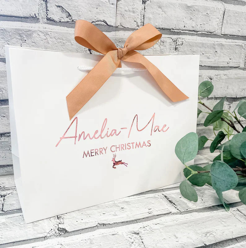 Christmas Luxury Personalised Gift Bag - Thea Elizabeth Studio Ltd