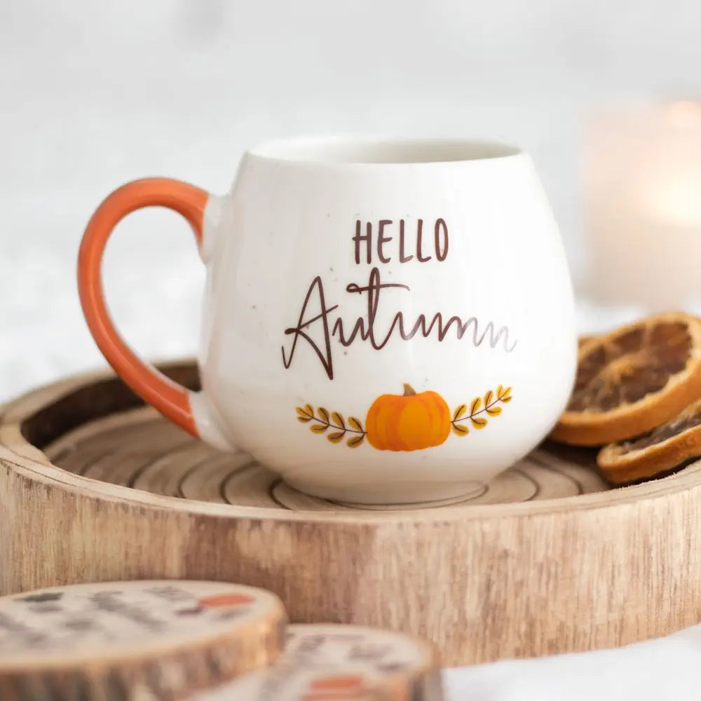 Hello Autumn Rounded Fall Mug - Thea Elizabeth Studio Ltd