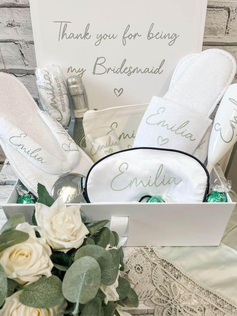 Personalised Bridesmaid Flip Flop Slippers - Thea Elizabeth Studio Ltd