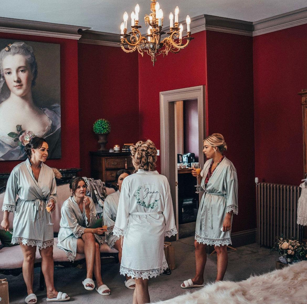 Personalised Bridesmaid Robes/Dressing Gown - Thea Elizabeth Studio Ltd