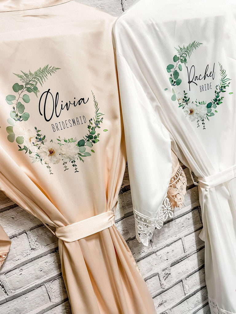 Personalised Bridesmaid Robes/Dressing Gown - Thea Elizabeth Studio Ltd