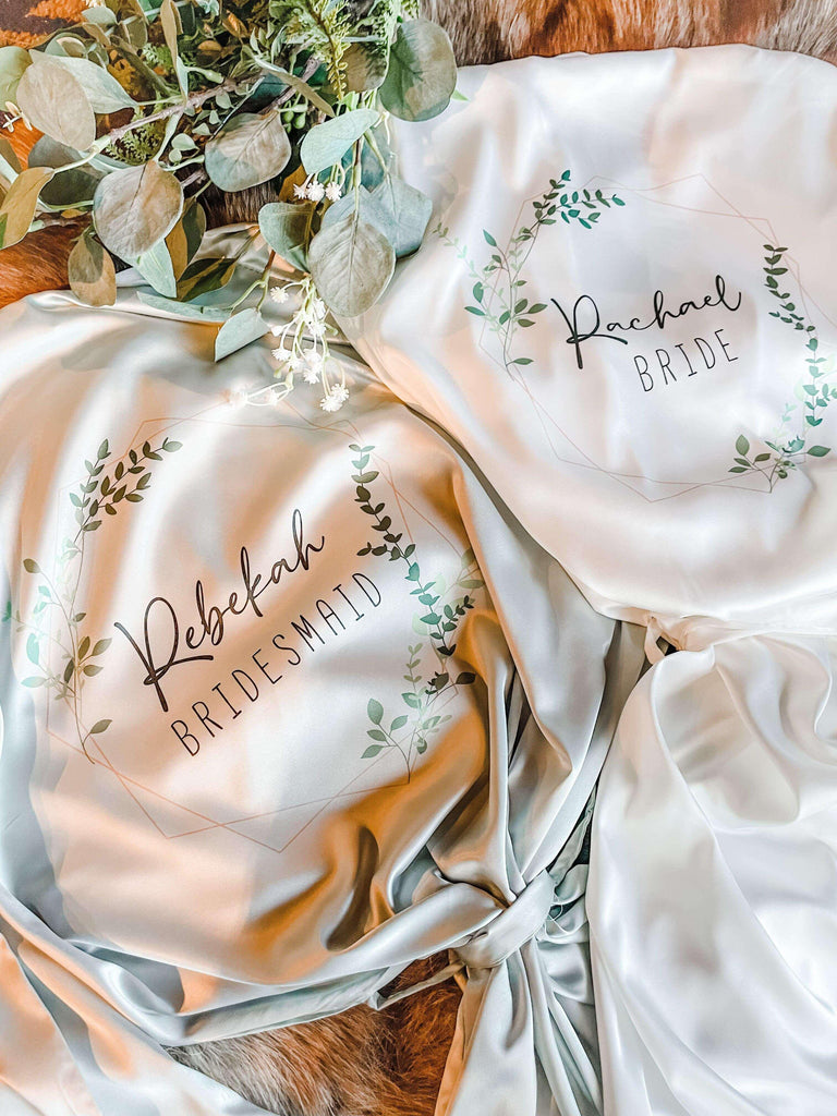 Personalised Bridesmaid Robes/Dressing Gown - Thea Elizabeth Studio Ltd