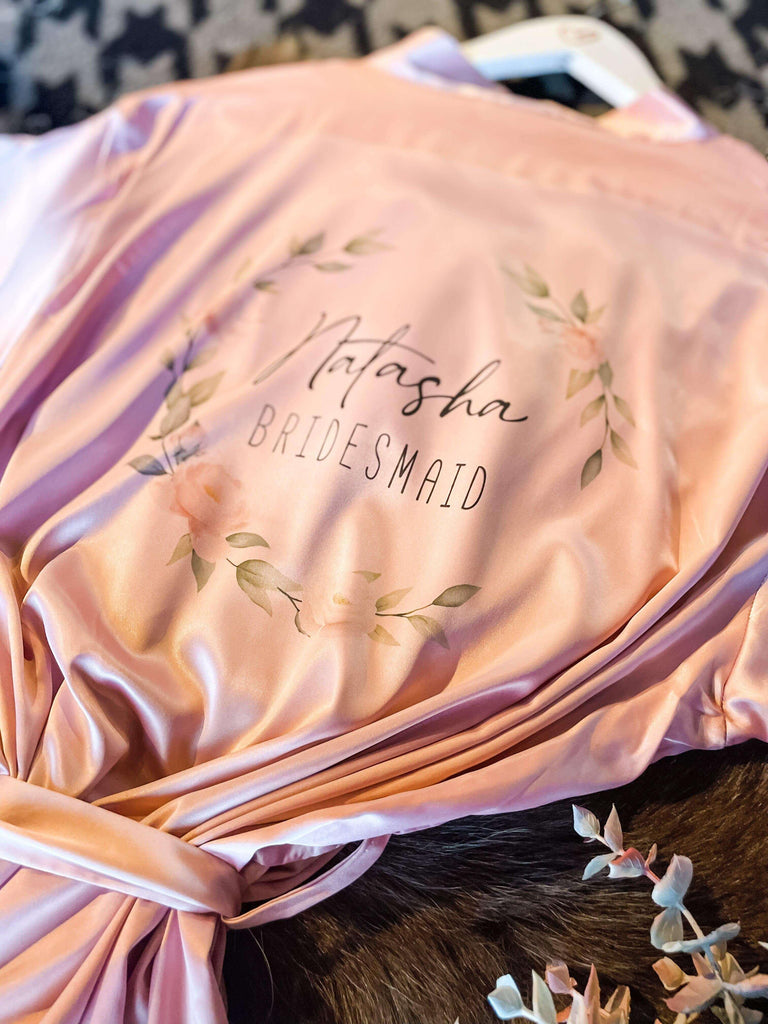 Personalised Bridesmaid Robes/Dressing Gown - Thea Elizabeth Studio Ltd