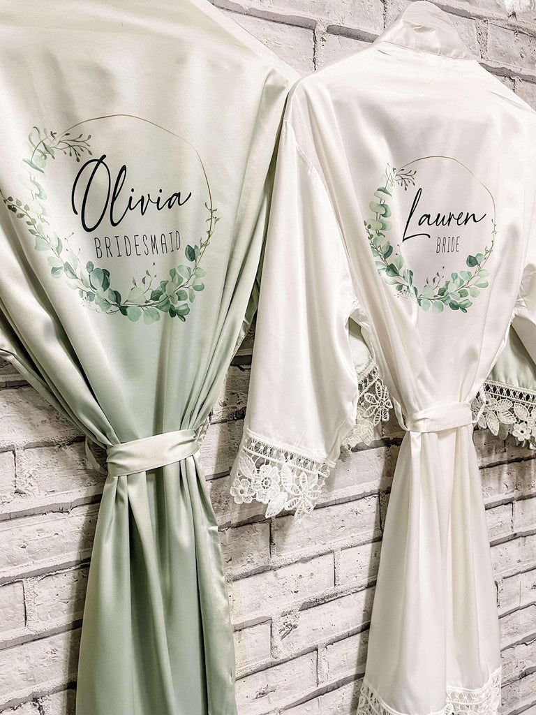 Personalised Bridesmaid Robes/Dressing Gown - Thea Elizabeth Studio Ltd