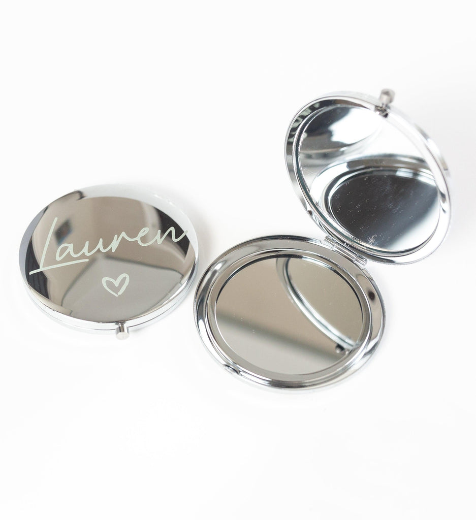 Personalised Compact Mirror, Weddings and Hen Parties - Thea Elizabeth Studio Ltd