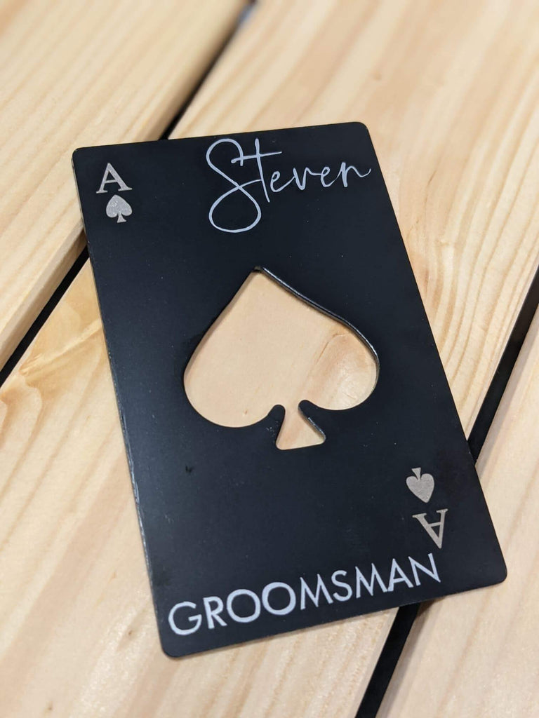 Personalised Groomsmen and Best Man Bottle Openers - Thea Elizabeth Studio Ltd