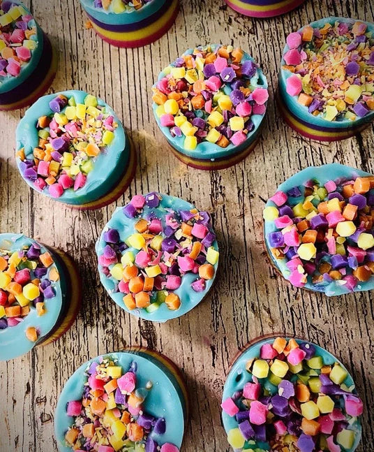 Rainbow Kiss Confetti Slabs Eco Friendly Wax Melt - Thea Elizabeth Studio Ltd