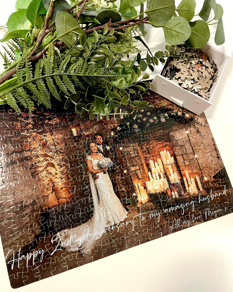 SURPRISE REVEAL Personalised Photo Jigsaw Puzzle Gift, Valentine’s Day Gift, Wedding, Anniversary, Birthday, Christmas Gift - Thea Elizabeth Studio Ltd