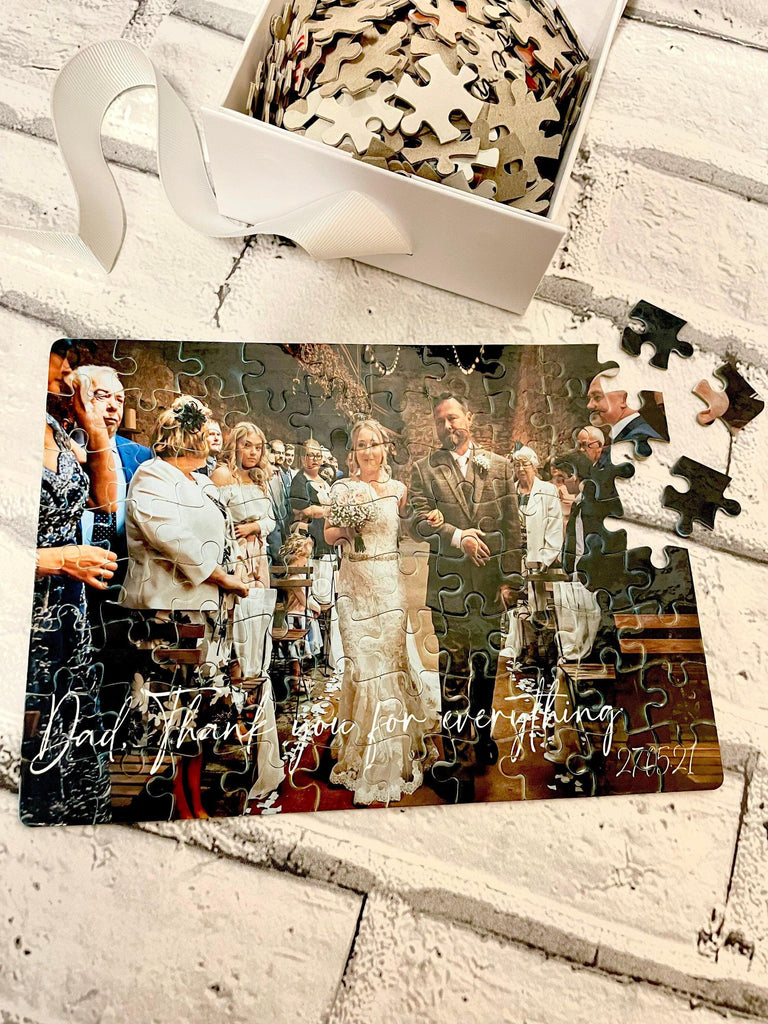 SURPRISE REVEAL Personalised Photo Jigsaw Puzzle Gift, Valentine’s Day Gift, Wedding, Anniversary, Birthday, Christmas Gift - Thea Elizabeth Studio Ltd