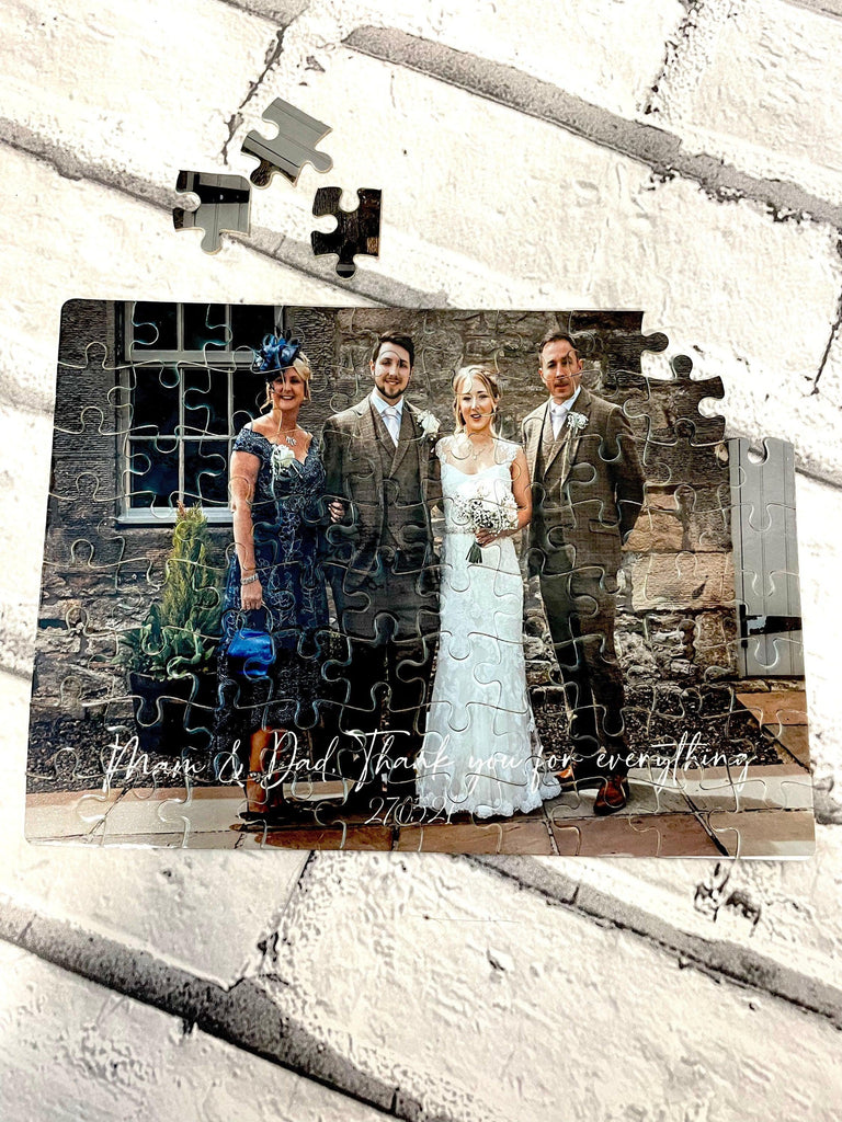 SURPRISE REVEAL Personalised Photo Jigsaw Puzzle Gift, Valentine’s Day Gift, Wedding, Anniversary, Birthday, Christmas Gift - Thea Elizabeth Studio Ltd