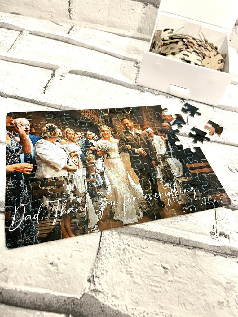 SURPRISE REVEAL Personalised Photo Jigsaw Puzzle Gift, Valentine’s Day Gift, Wedding, Anniversary, Birthday, Christmas Gift - Thea Elizabeth Studio Ltd