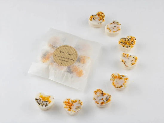 Wax Melts - Basil, White Pepper & Neroli Hand Poured Luxury Wax Melts - Thea Elizabeth Studio Ltd