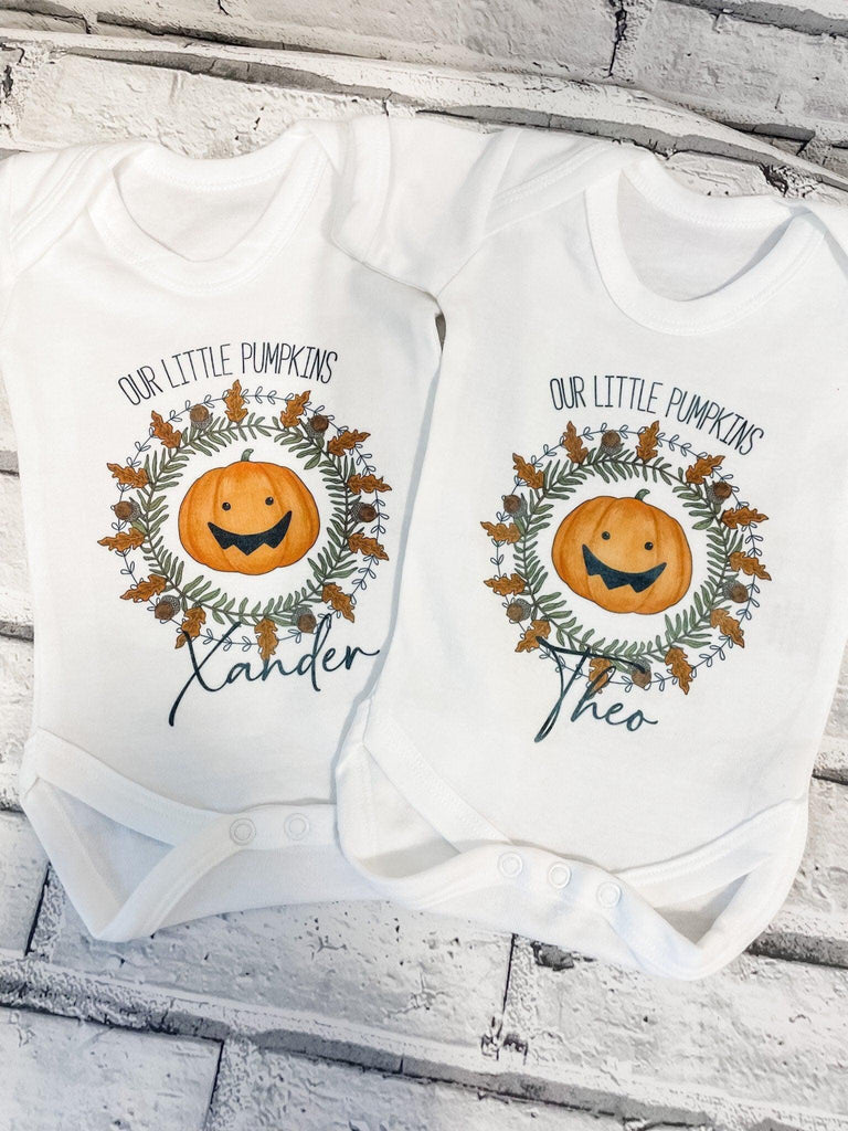 Halloween Personalised Baby Vest T-Shirt Bodysuit Babygrow - Thea Elizabeth Studio Ltd