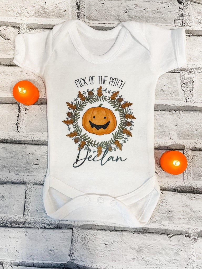 Halloween Personalised Baby Vest T-Shirt Bodysuit Babygrow - Thea Elizabeth Studio Ltd